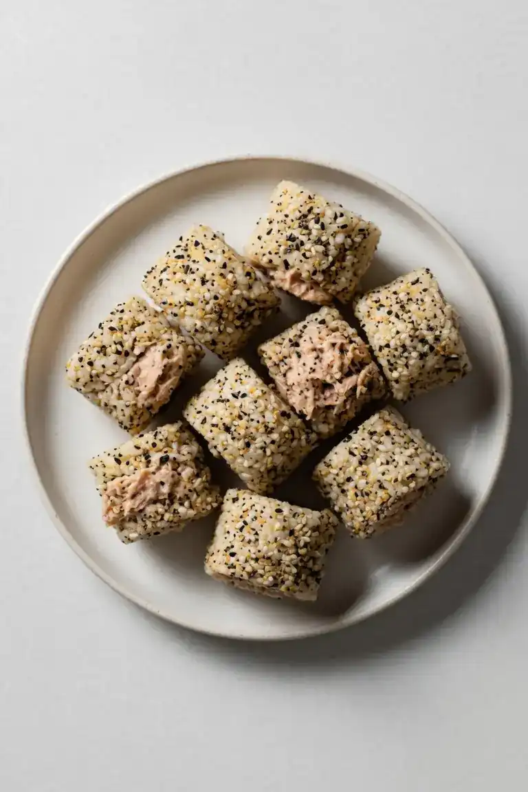 Everything Bagel Tuna Rice Bites