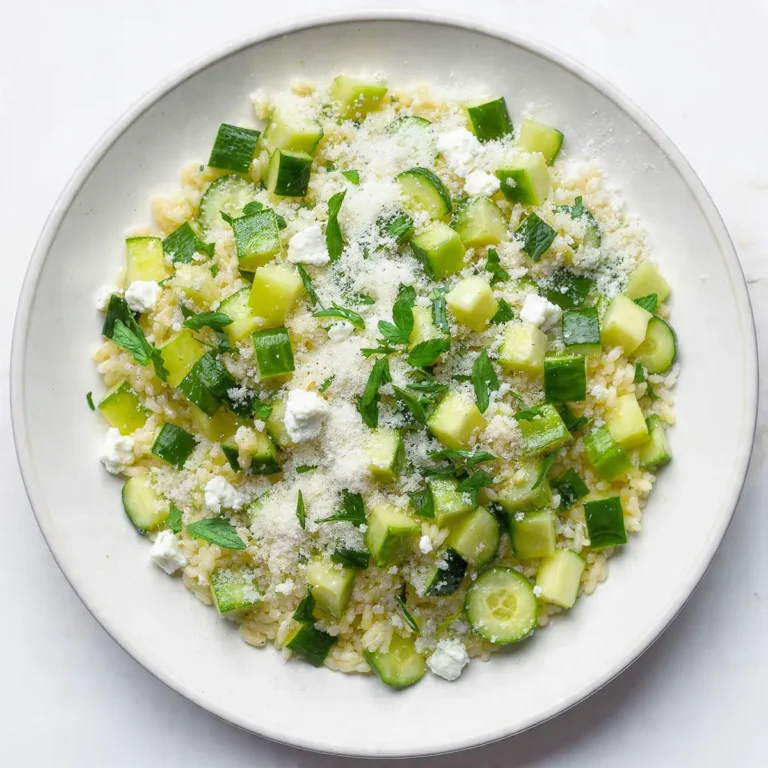 Greek Orzo Salad With Cucumber & Feta