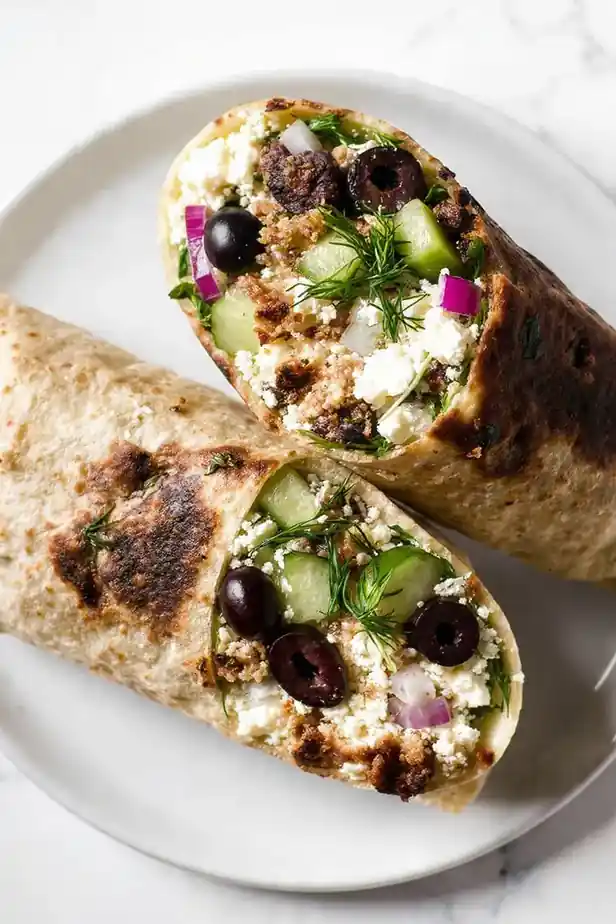 Greek-Style Tuna & Cucumber Crunch Wrap