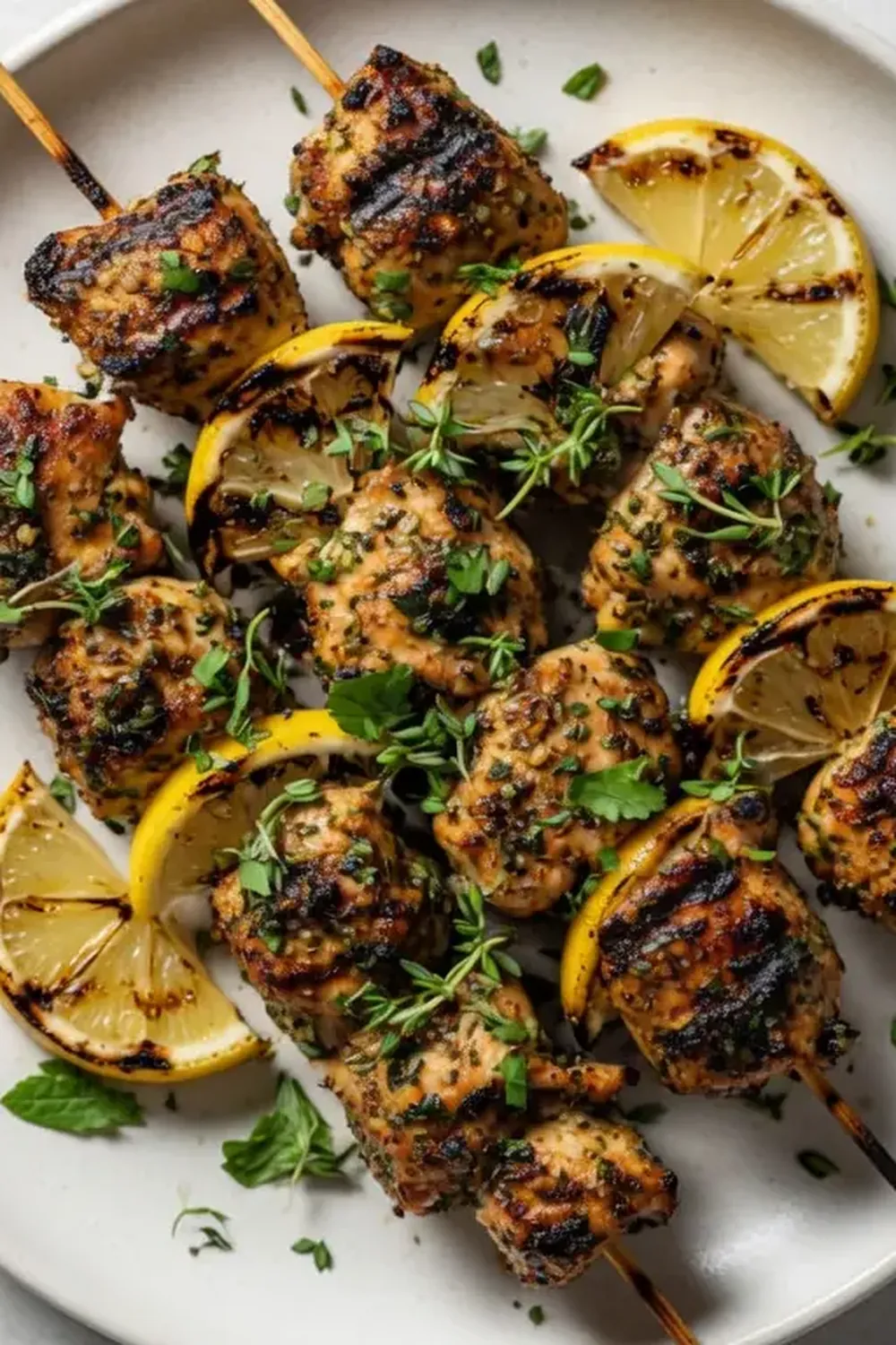 Grilled Lemon Herb Chicken Skewers (Summer BBQ)