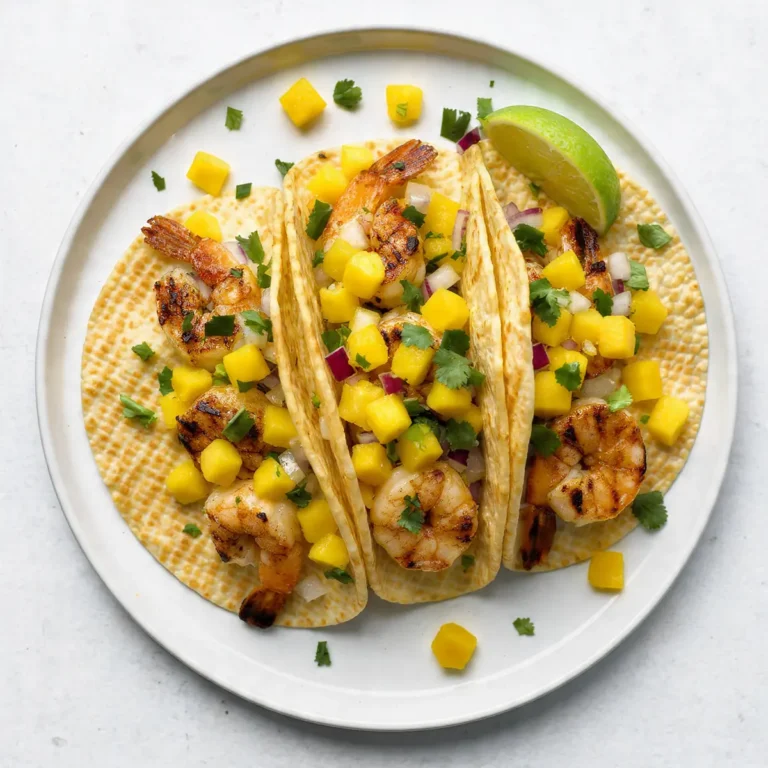 Grilled Shrimp Tacos With Mango Salsa