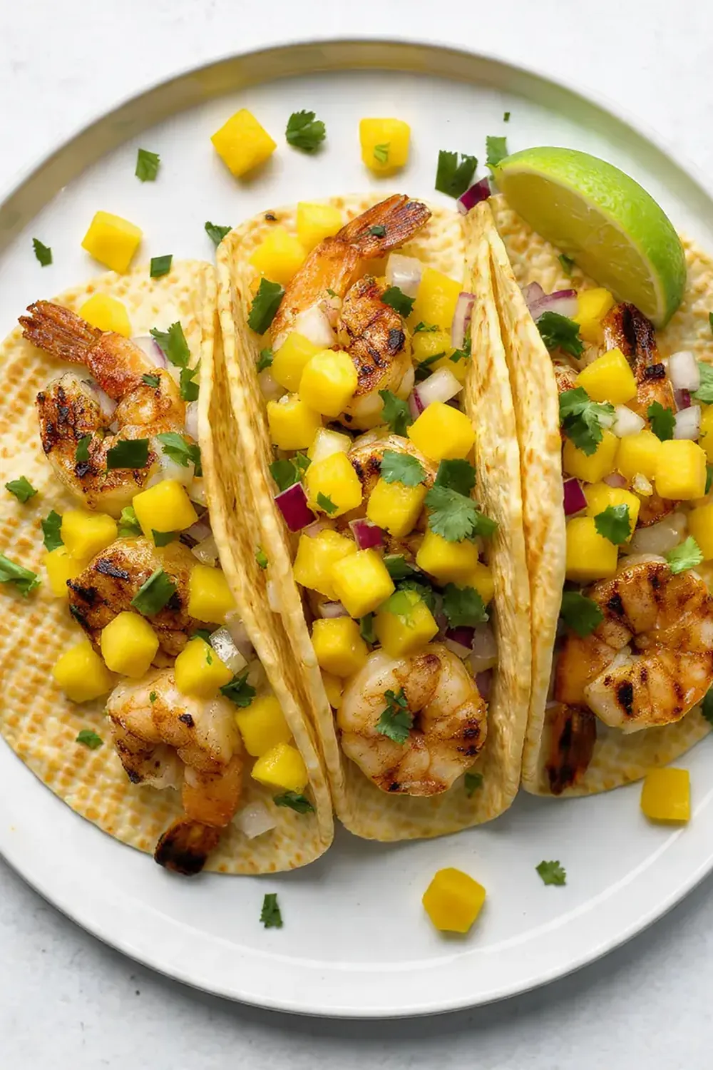 Grilled Shrimp Tacos with Mango Salsa