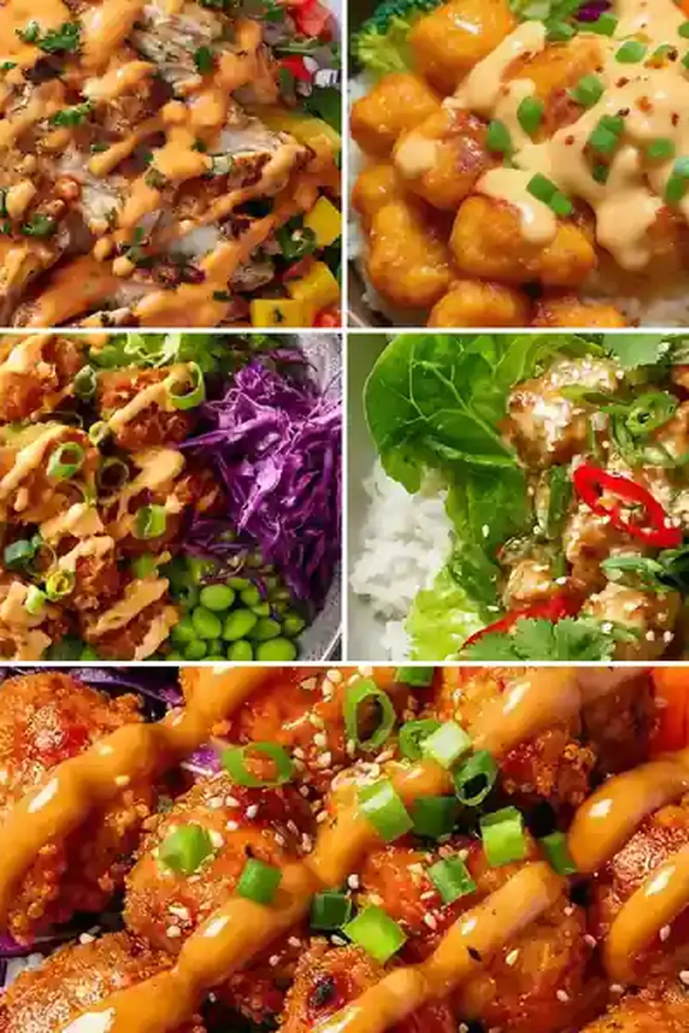 High-Protein Bang Bang Chicken Bowls