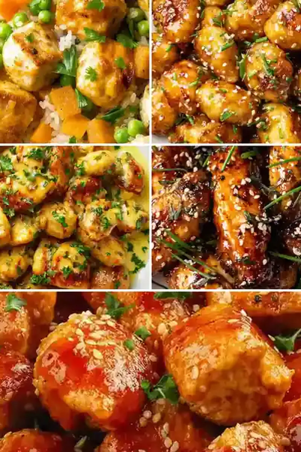 Honey Garlic Butter Chicken Bites & Rice