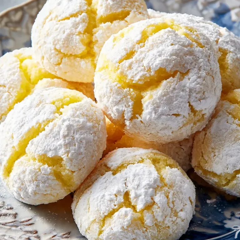 Lemon Crinkle Cookies (Soft & Chewy)