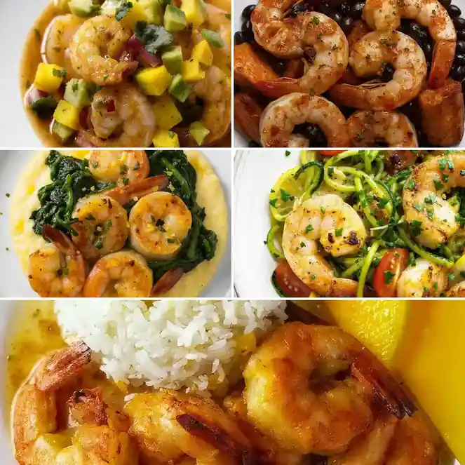 Lemon Garlic Grilled Shrimp Bowls