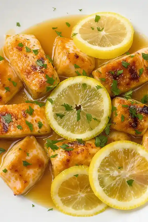 Lemon & Herb Honey Garlic Salmon Bites