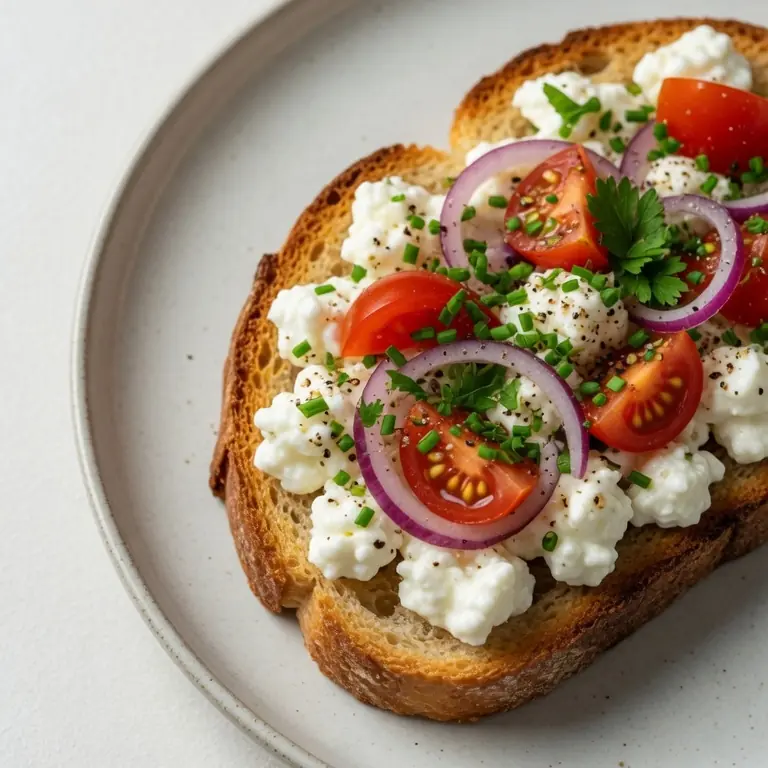 Loaded Cottage Cheese Toast (Savory High-Protein)