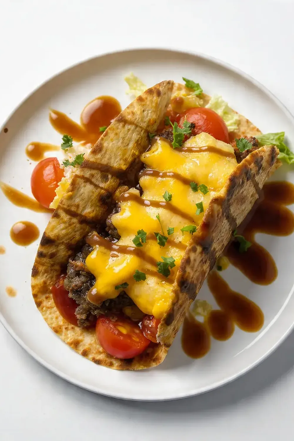 Loaded Smashed Burger Tacos