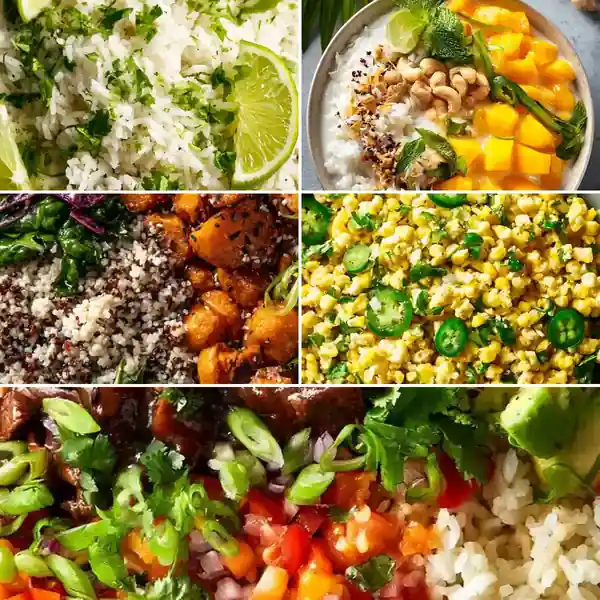 Mango Avocado Black Bean Bowls