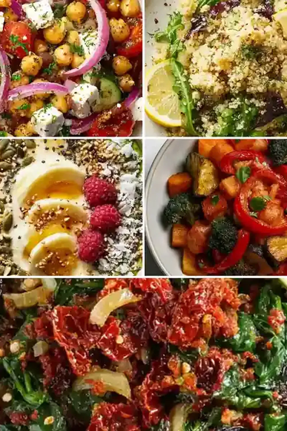 Mediterranean Chickpea Salad Bowls