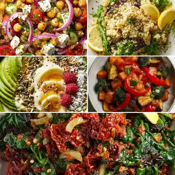 Mediterranean Chickpea Salad Bowls