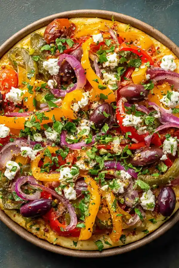 Mediterranean Veggie Pizza Bowl