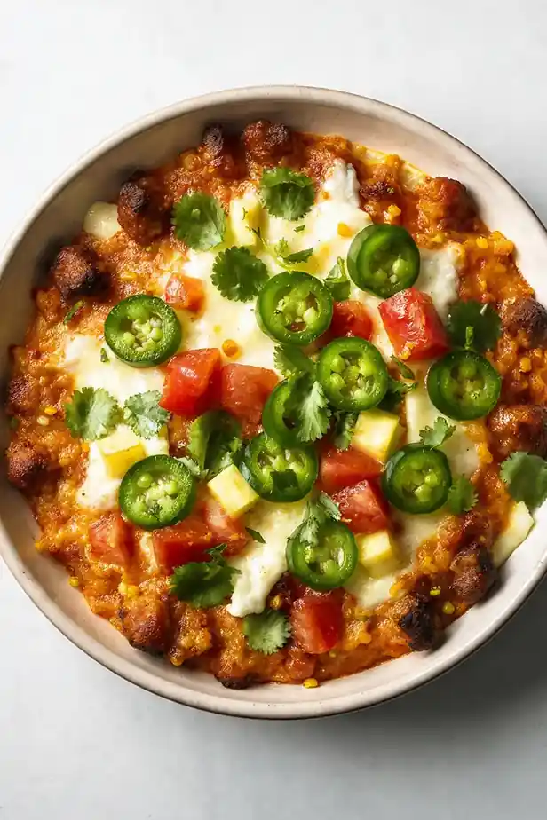 Mexican Fiesta Pizza Bowl
