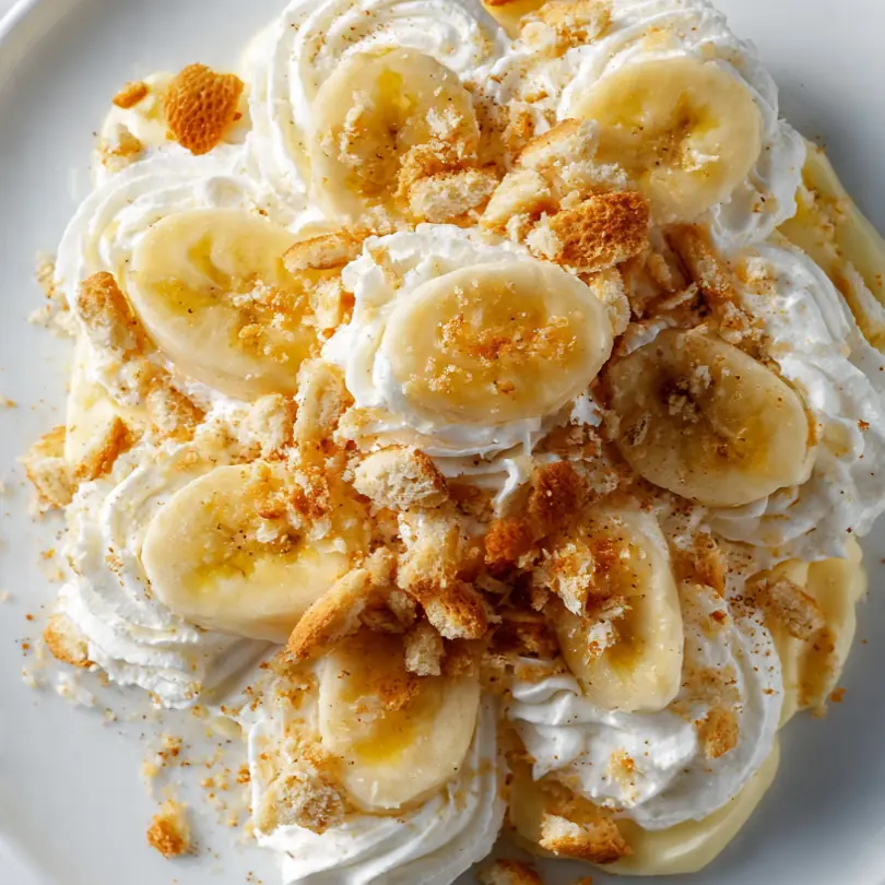 No-Bake Banana Pudding Fluff Salad