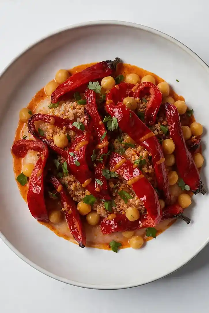Roasted Red Pepper and Harissa Bowl