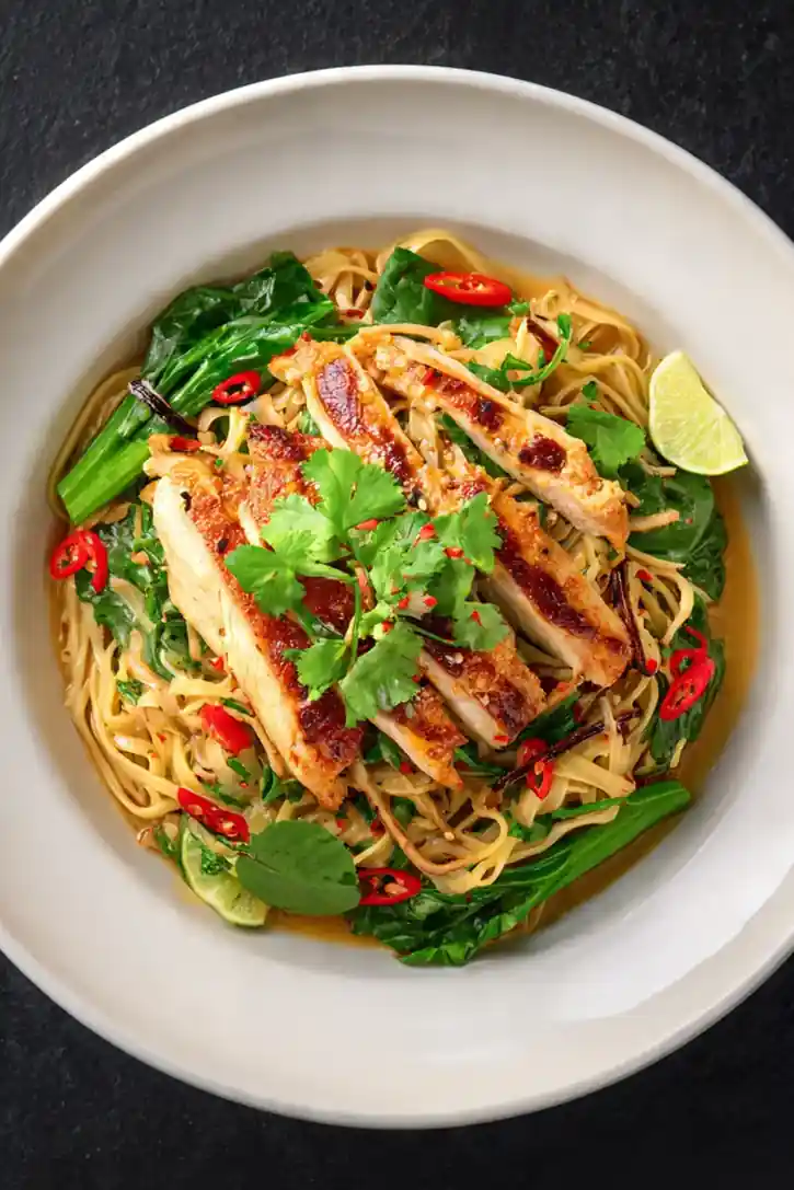 Speedy Satay Chicken Noodle Bowl