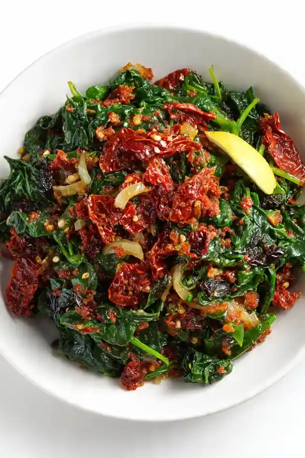 Spinach and Sun-Dried Tomato Bowl