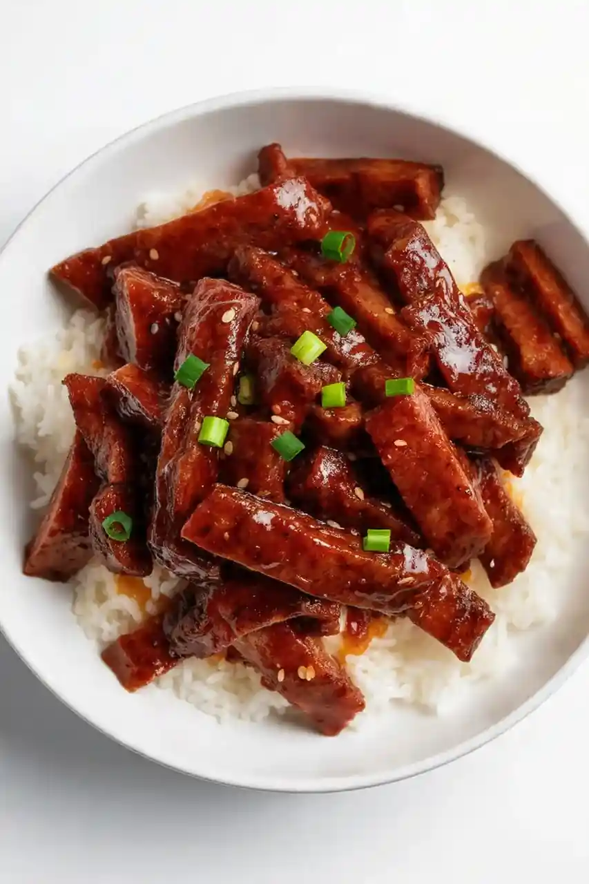 Sticky Honey & Garlic Beef Bowl