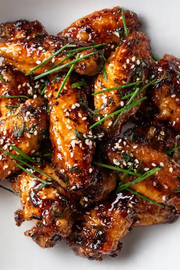 Sticky Honey Garlic Butter Chicken Wings (Bites)