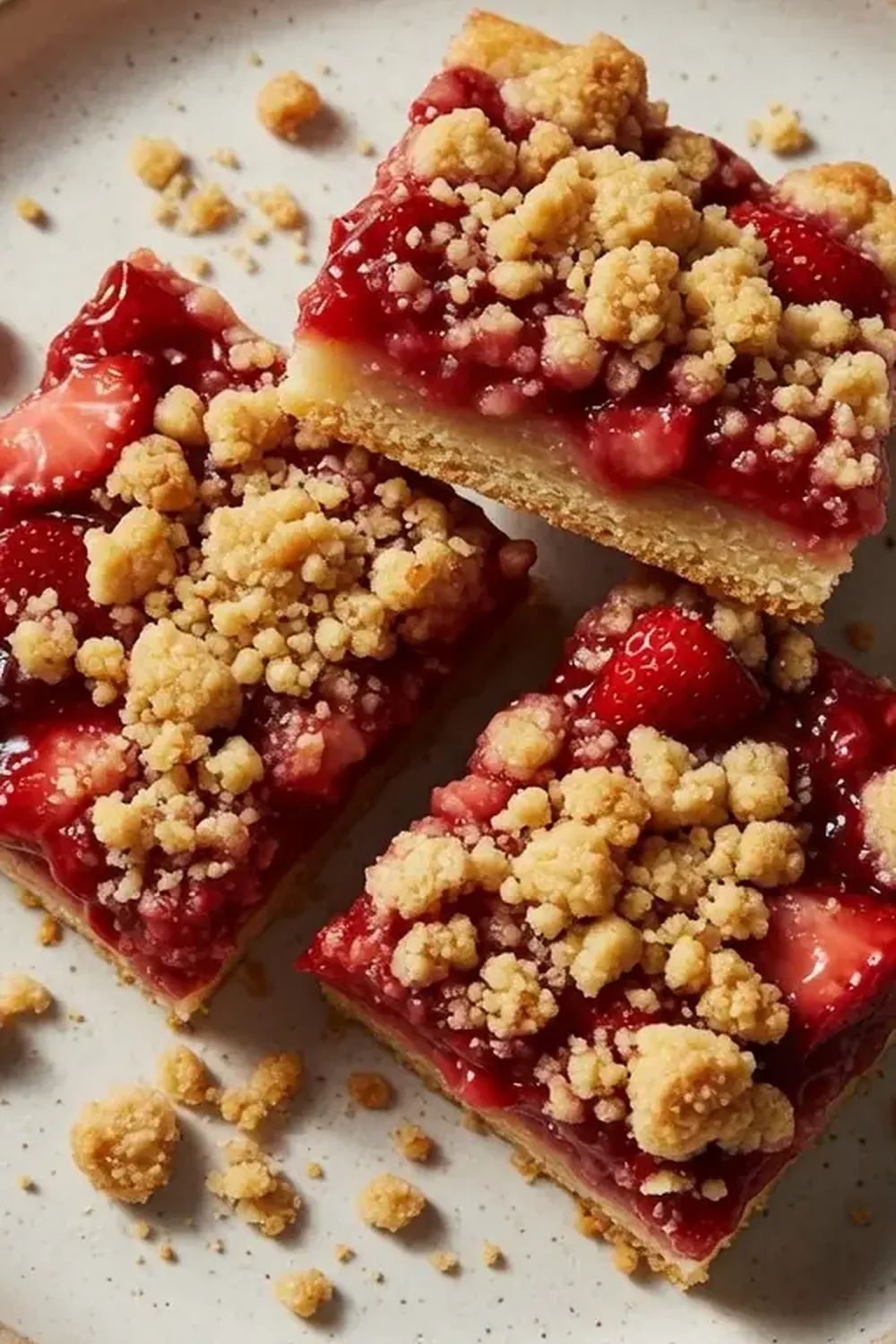 Strawberry Shortcake Crumble Bars