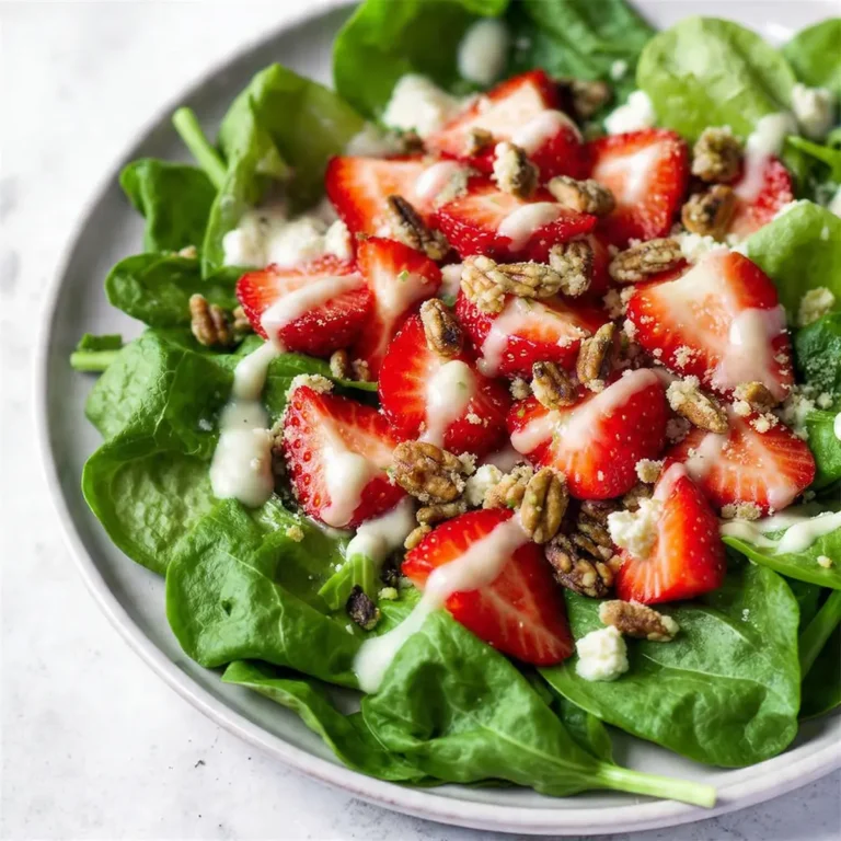 Strawberry Spinach Salad With Poppyseed Dressing