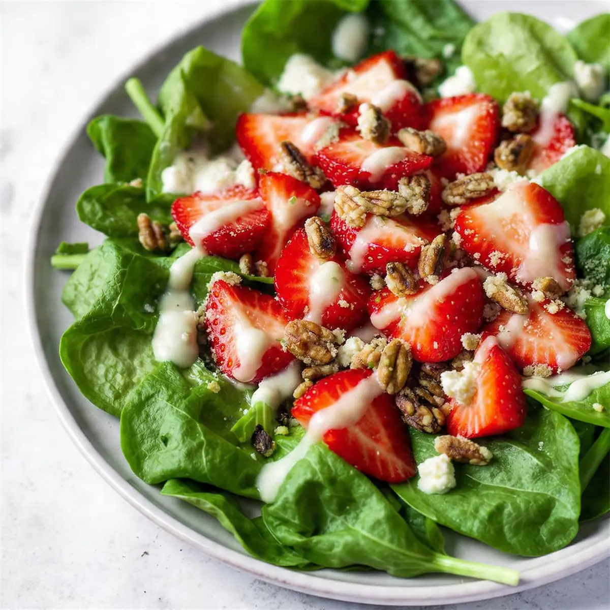 Strawberry Spinach Salad With Poppyseed Dressing