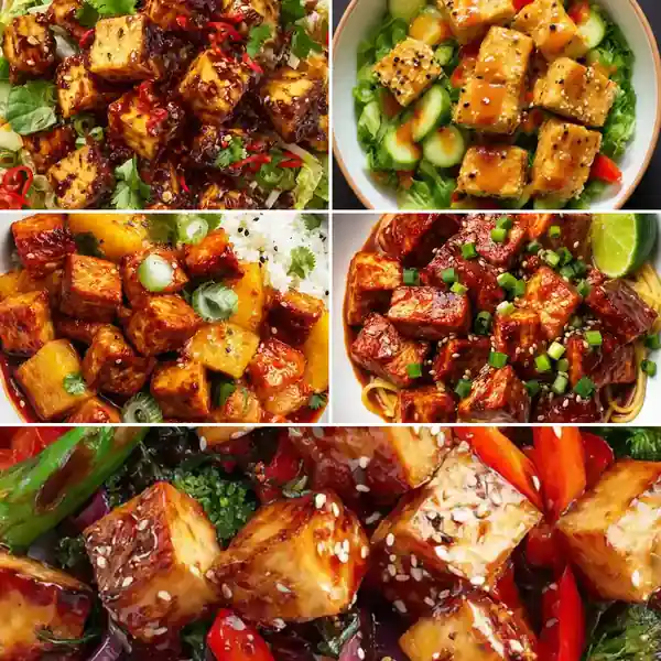 Sweet Chili Crispy Tofu Bowls