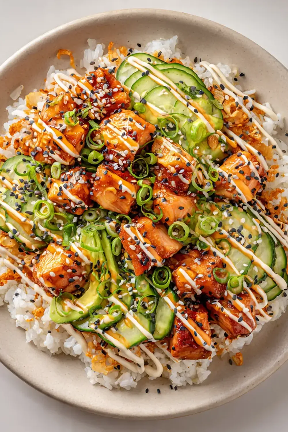 Viral Crispy Rice Salmon Bowl
