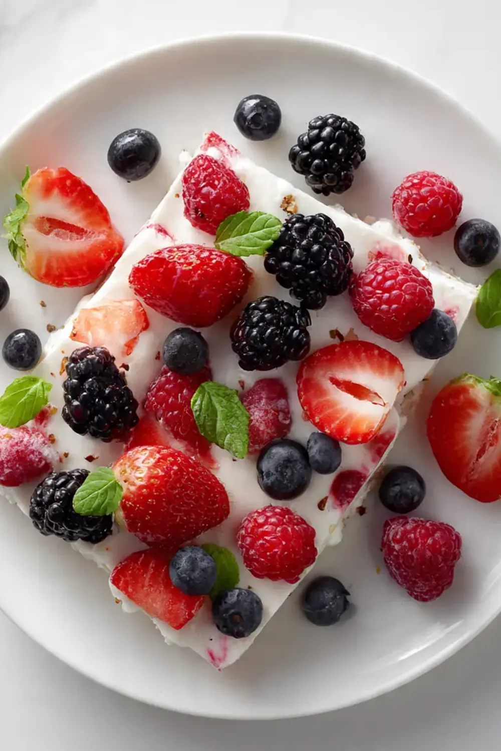 Viral Frozen Yogurt Bark with Berries