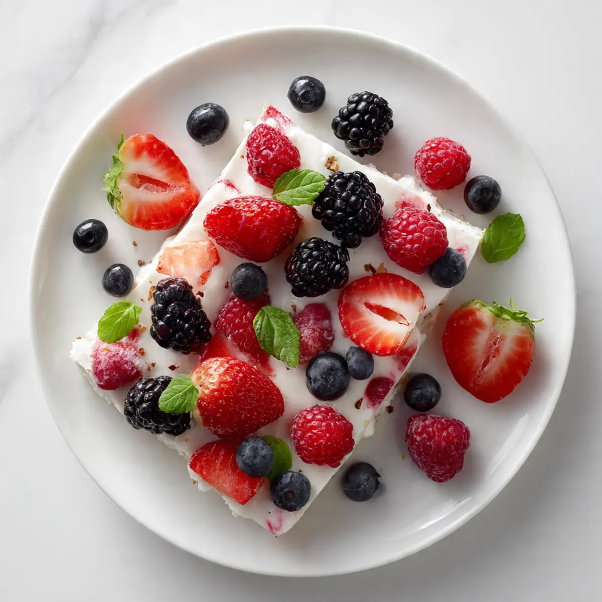 Viral Frozen Yogurt Bark With Berries