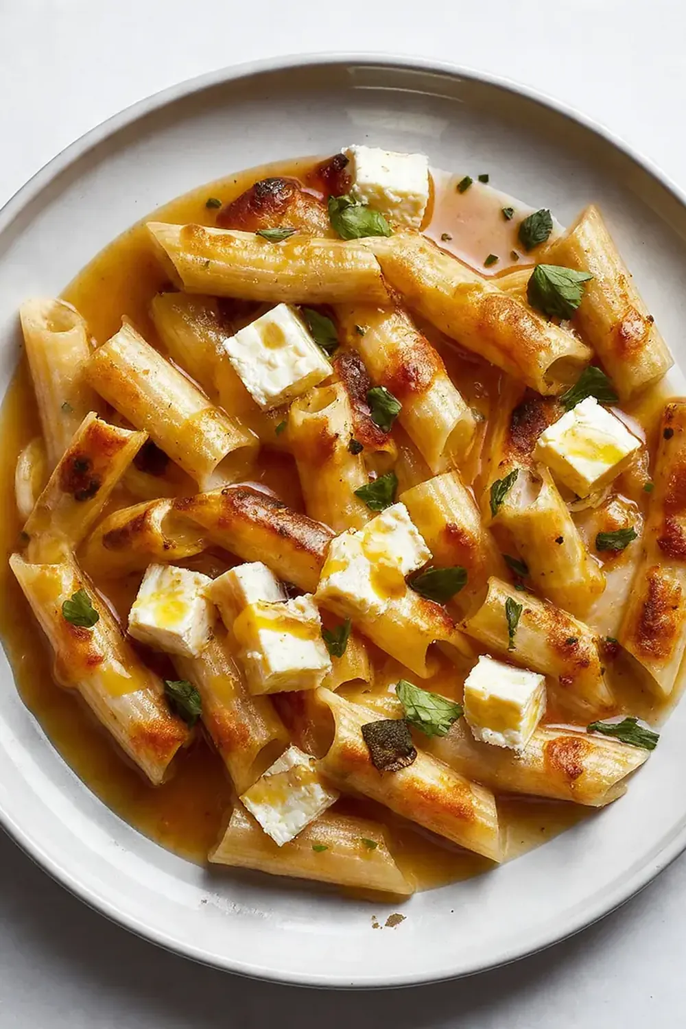 Viral Hot Honey Feta Pasta Bake