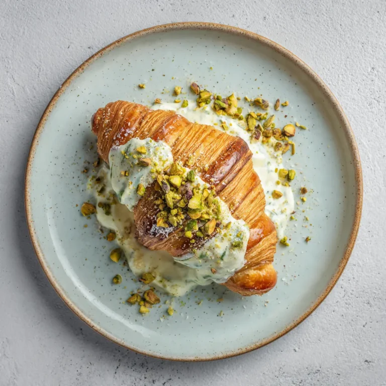 Viral Pistachio Cream Croissant Bake
