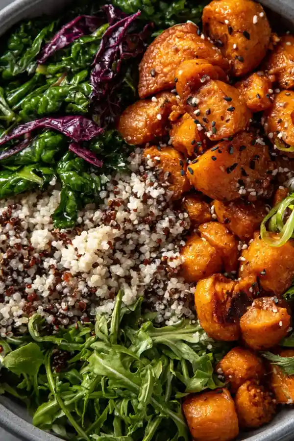 Warm Roasted Sweet Potato Bowl