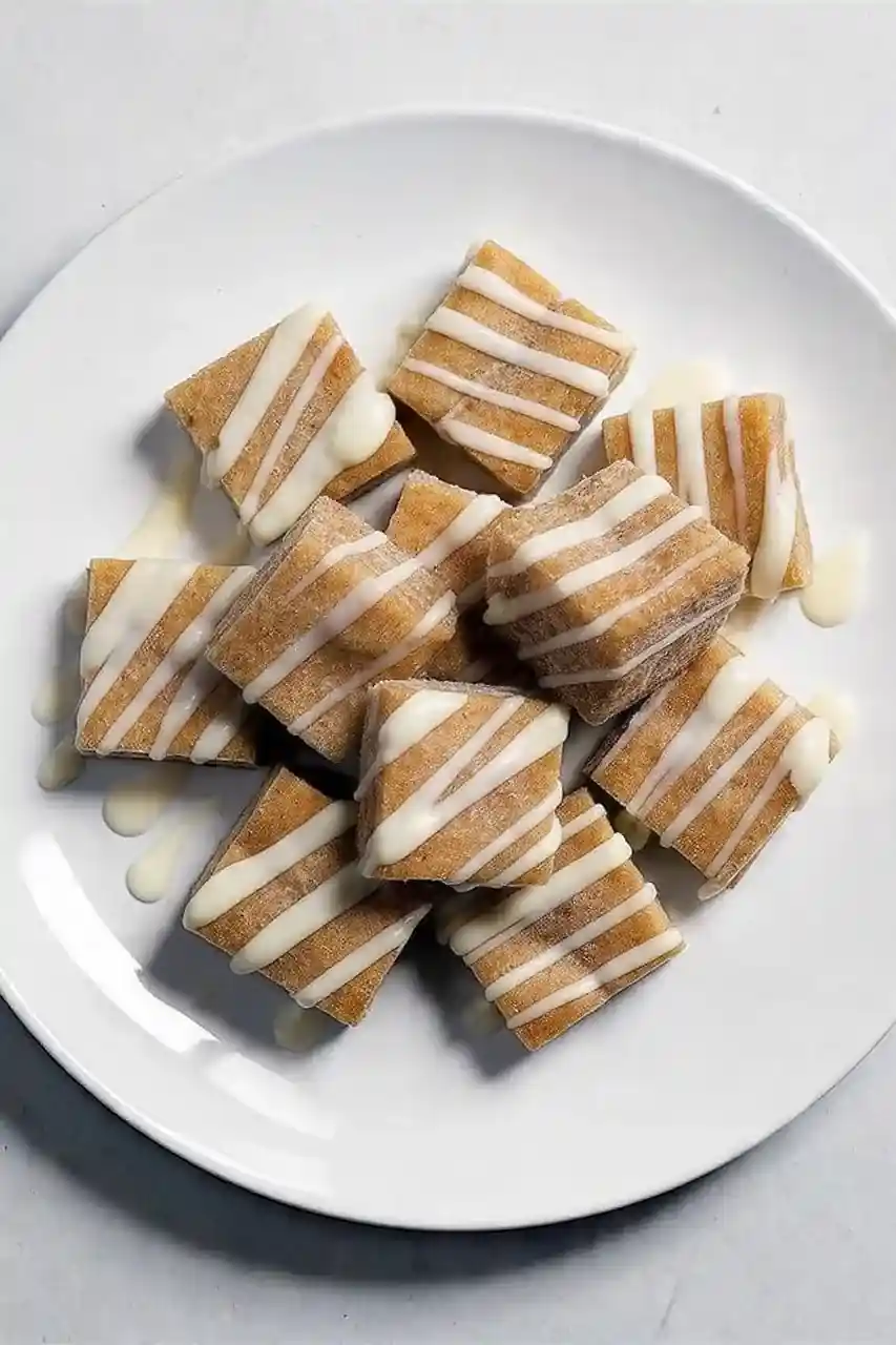White Chocolate Drizzle Cinnamon Treats
