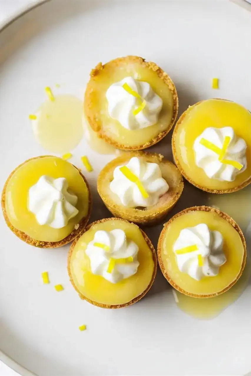 Zesty Lemon Mini Cheesecake Bites