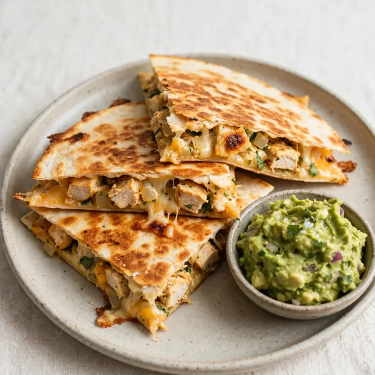 Chicken Quesadillas With Guacamole