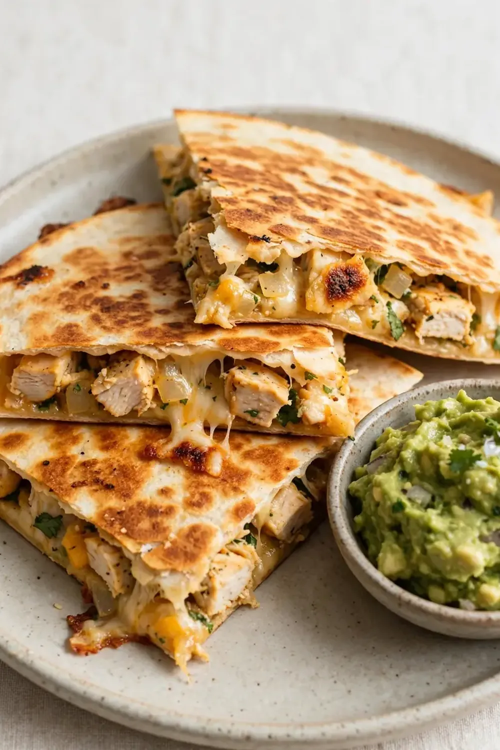 Chicken Quesadillas with Guacamole