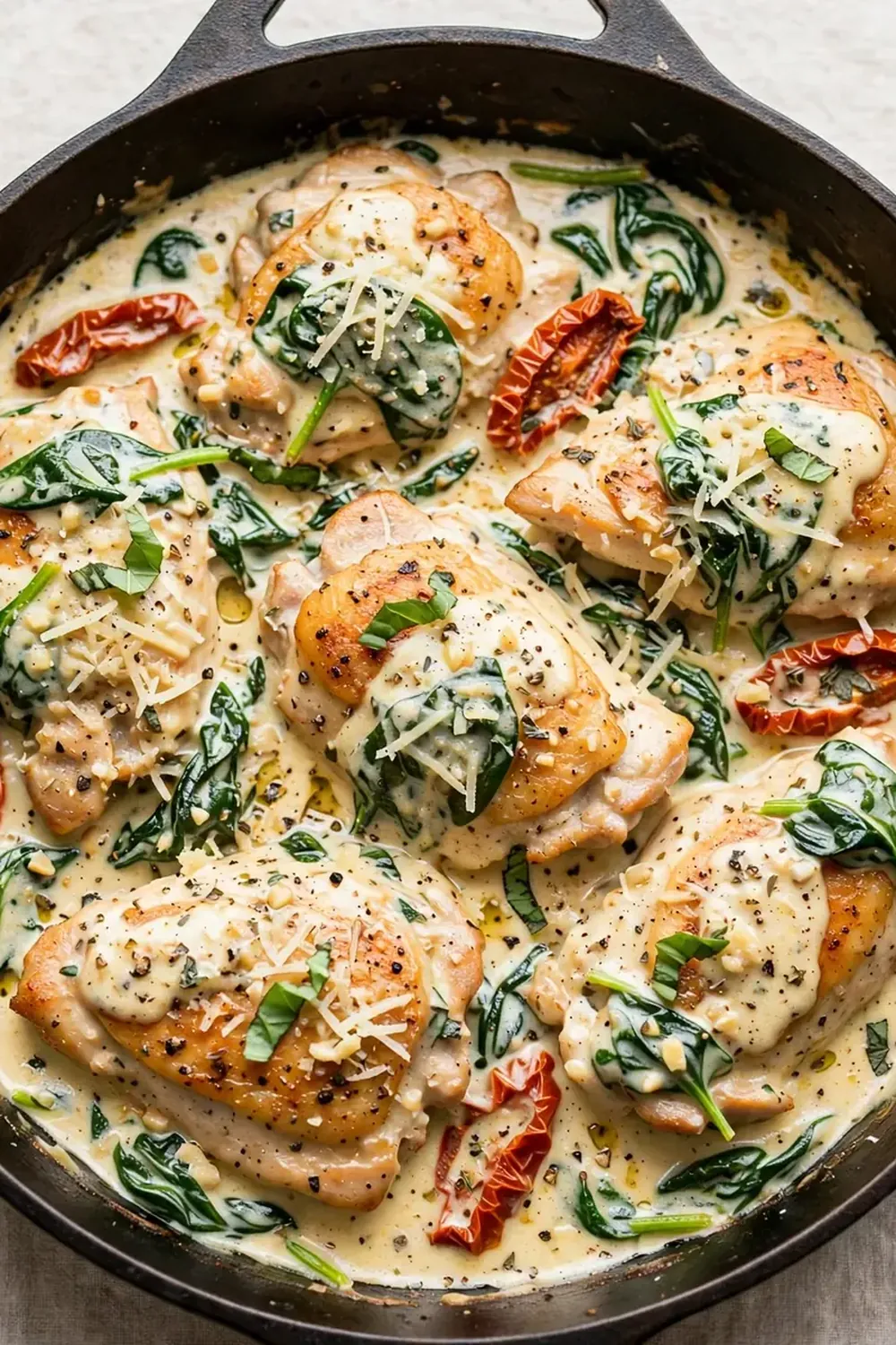 Creamy Tuscan Chicken Skillet