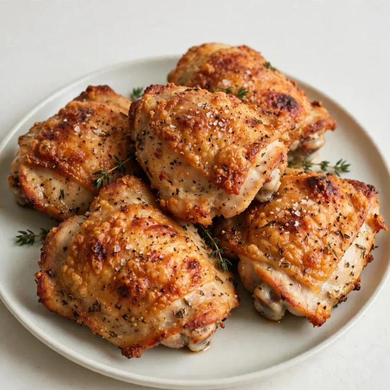 Crispy Baked Chicken Thighs