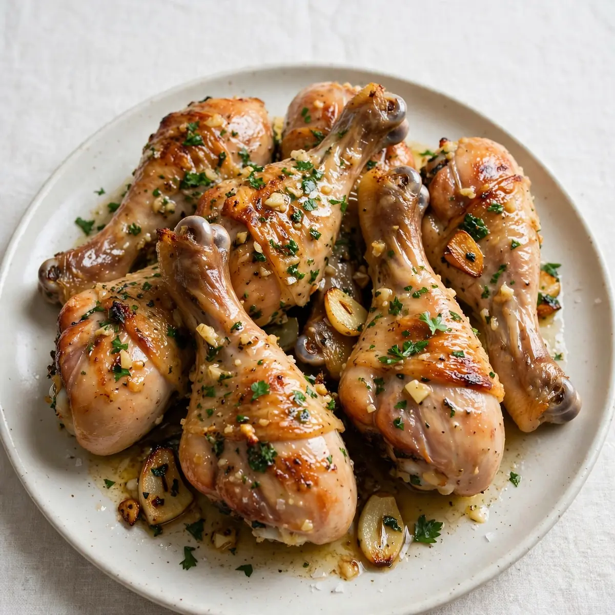 Garlic Butter Baked Chicken Legs