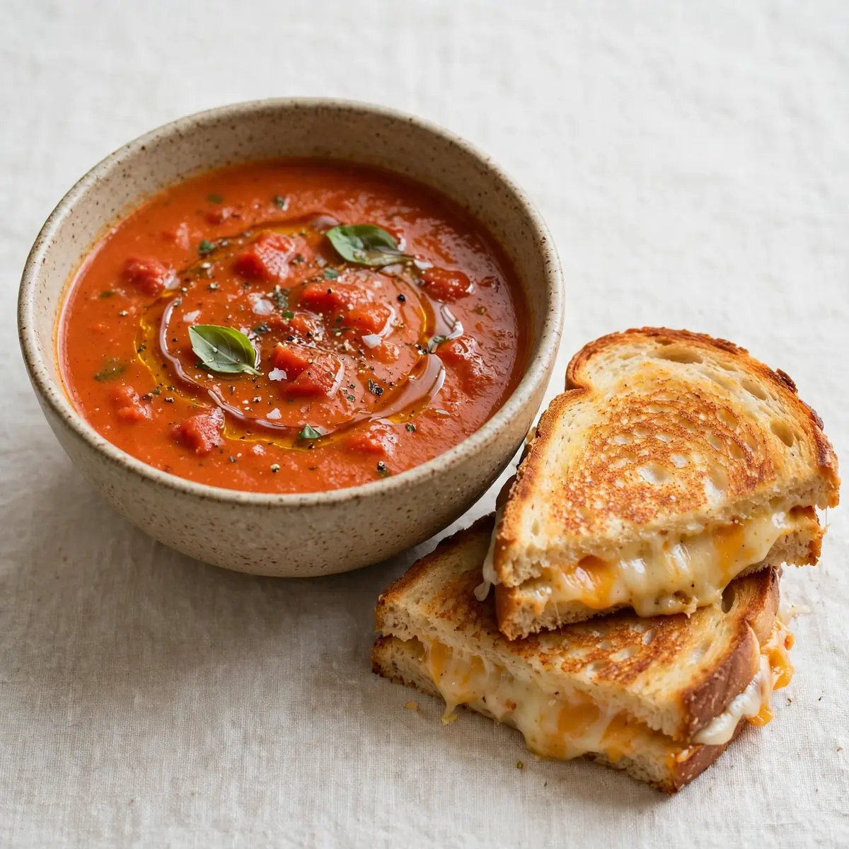 Grilled Cheese With Tomato Soup