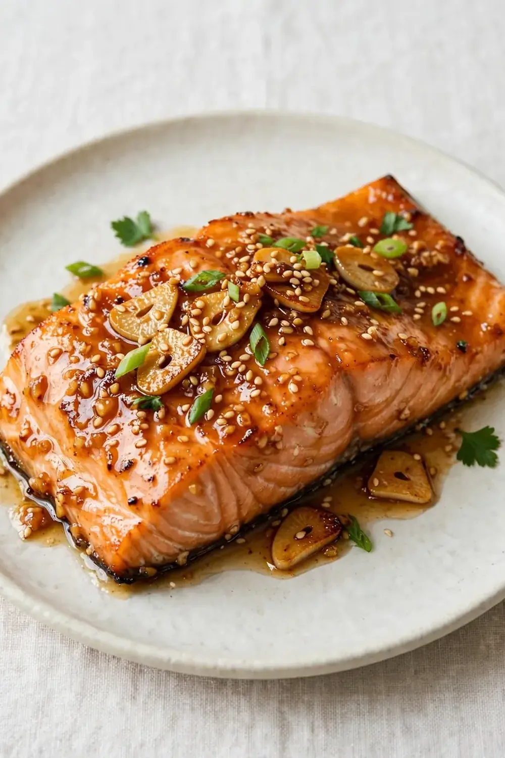 Honey Garlic Glazed Salmon