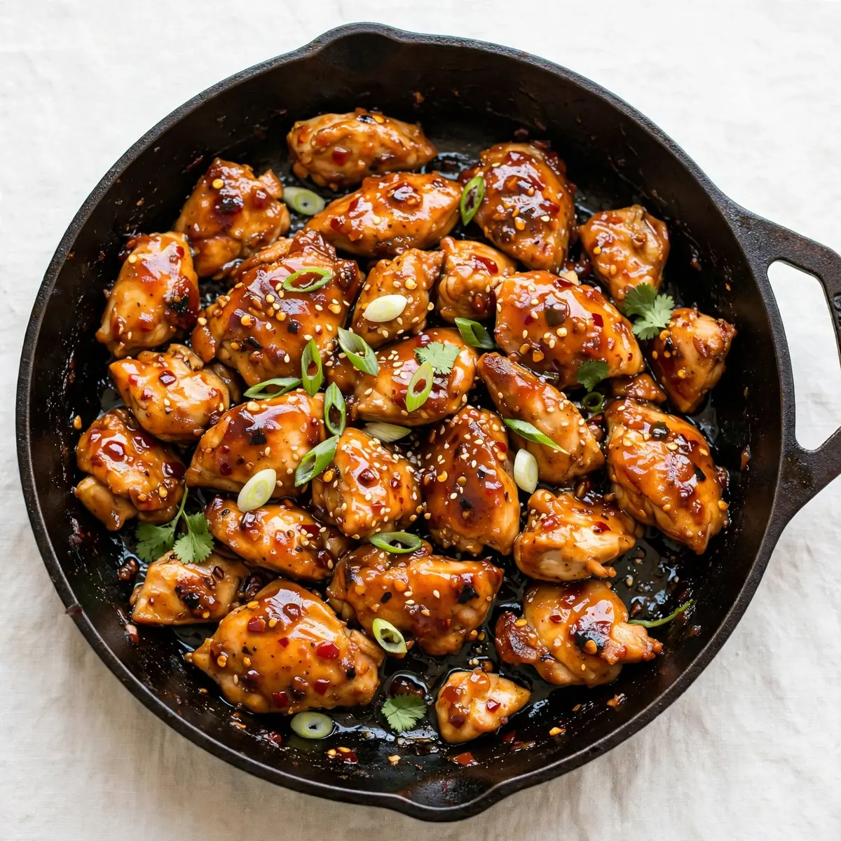 Honey Sriracha Chicken Skillet