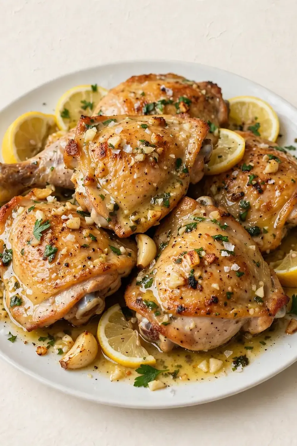Lemon Garlic Butter Chicken Thighs