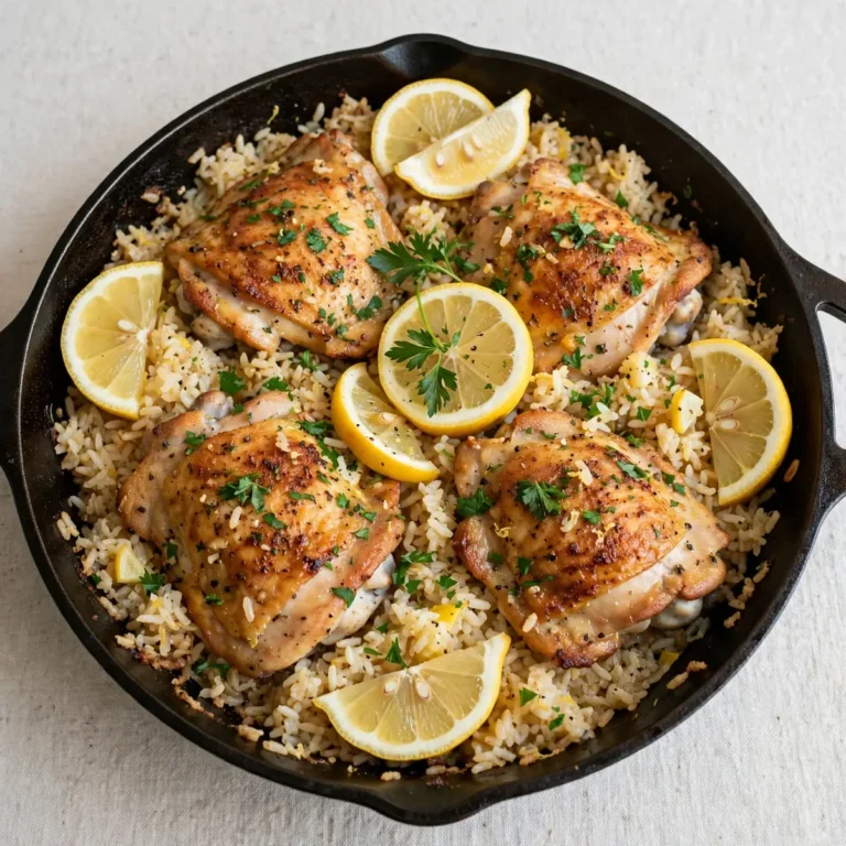 One-Pan Lemon Chicken And Rice