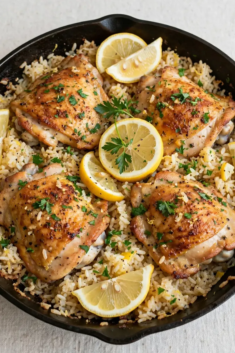 One-Pan Lemon Chicken and Rice