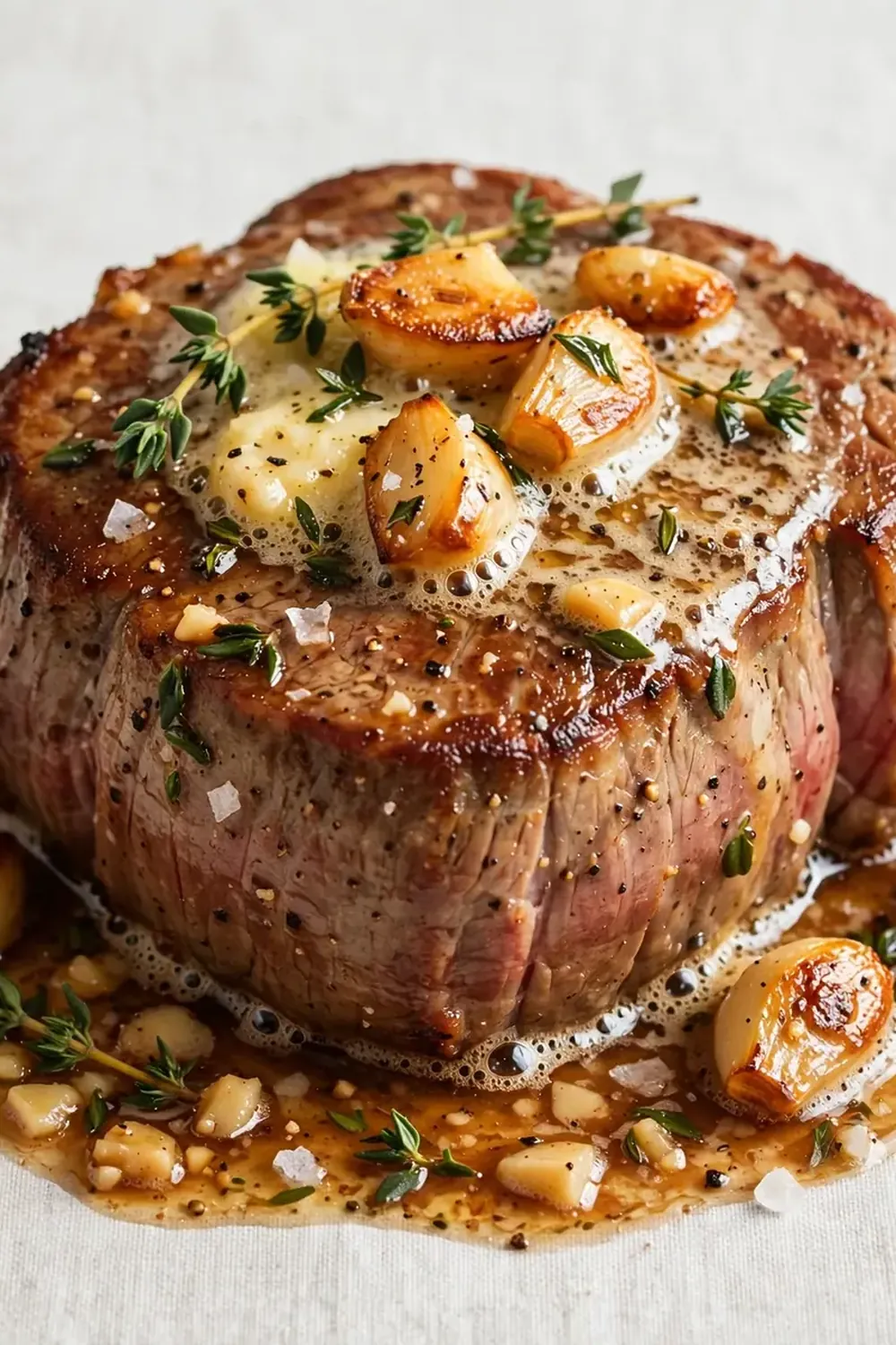 Pan-Seared Filet Mignon with Garlic Butter