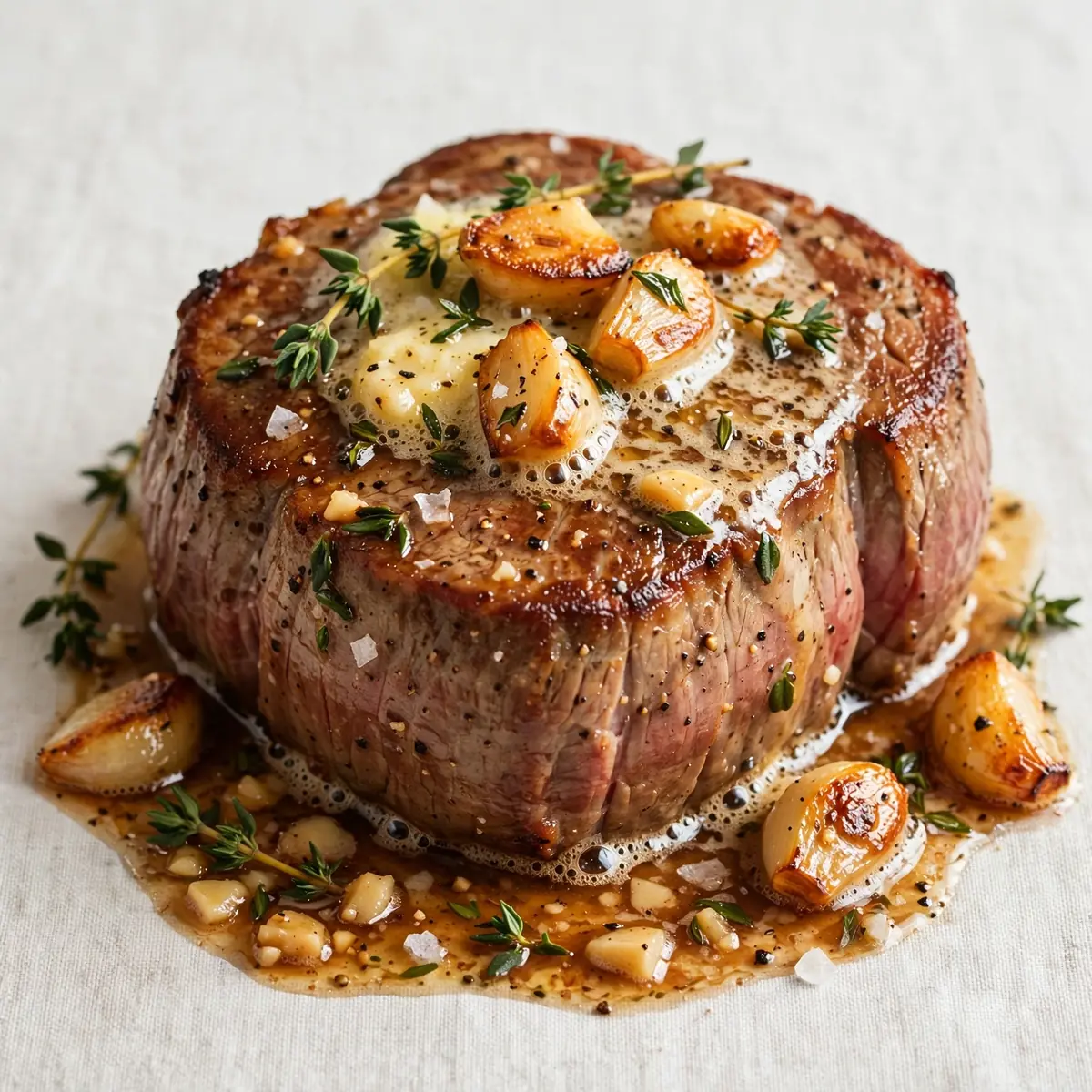 Pan-Seared Filet Mignon With Garlic Butter