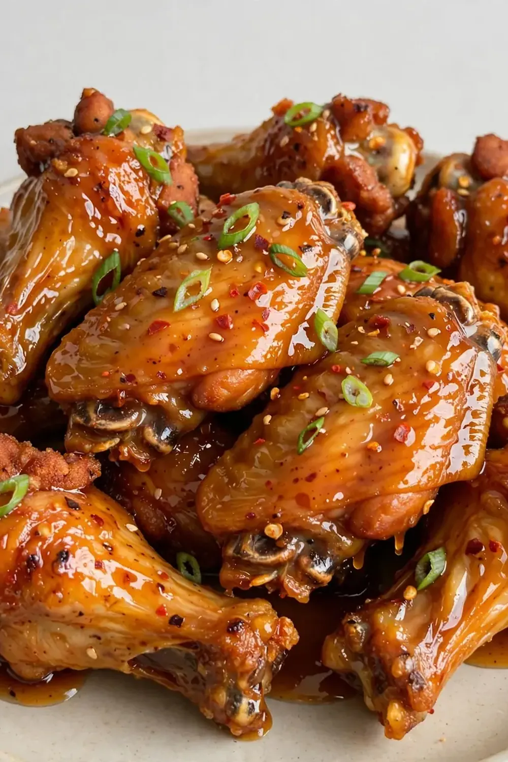 Sticky Honey Sriracha Chicken Wings